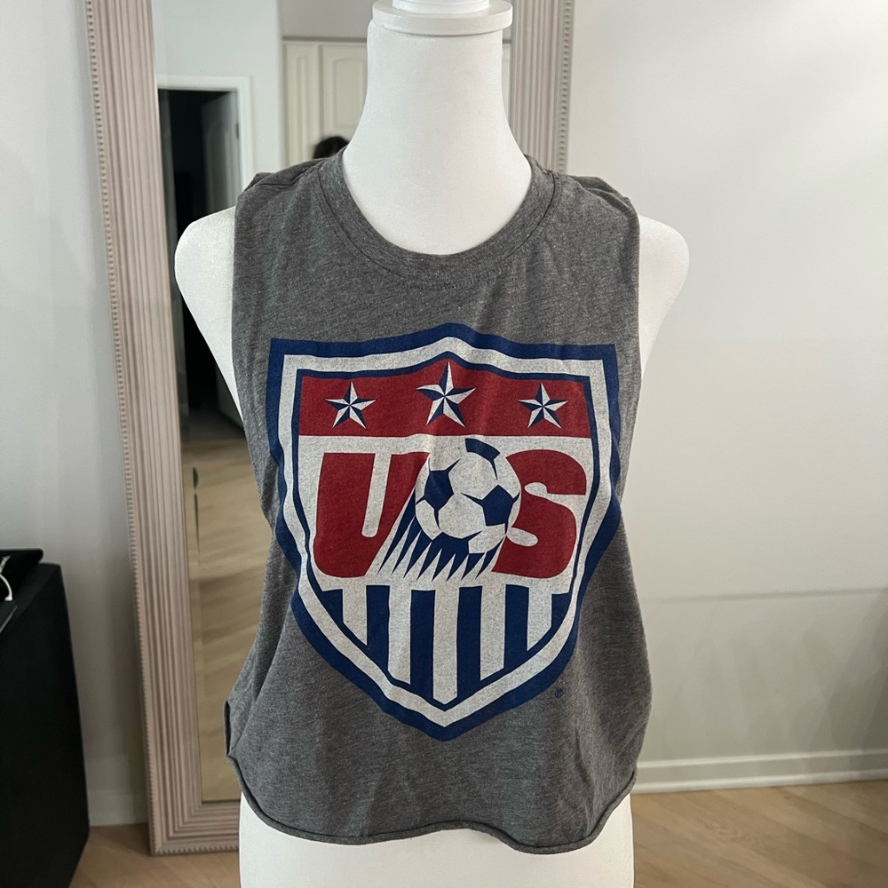 USA soccer crop top